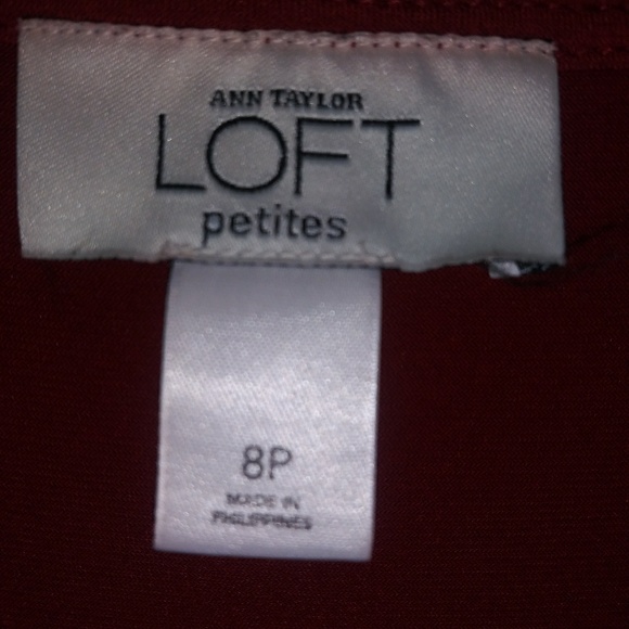 Ann Taylor Loft brick red dress sz 8P - Picture 5 of 5